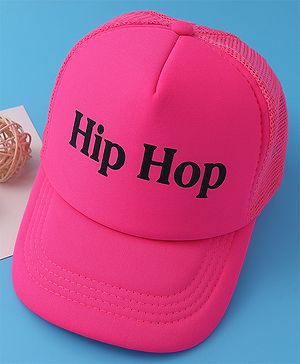 Babyhug Baseball Cap Text Print - Fuschia