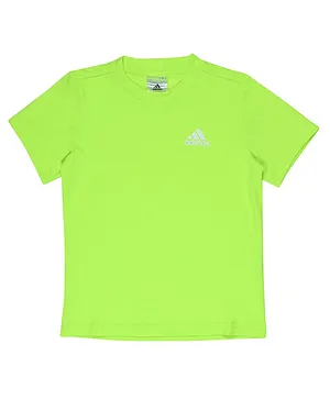Adidas Kids  B Logo  Half Sleeves T-Shirt - Green