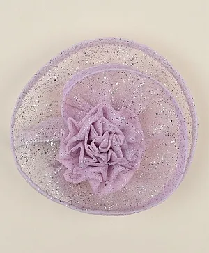 Aye Candy Shimmer Flower Alligator Clip - Lavender