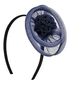Aye Candy Floral Detailed Hair Band - Navy Blue