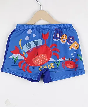 PASSION PETALS Crabs Printed Trunk - Blue & Red