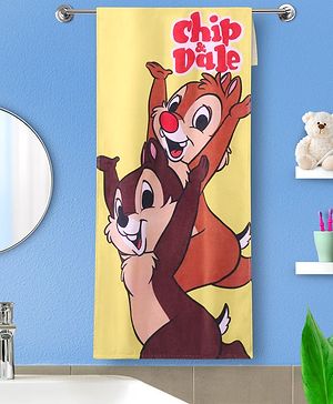 Babyhug Disney Chip'n Dale Digital Printed Towel L 101.6 X B 55.8 cm - Pink