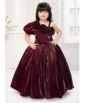 Seagreen Hilow Party Dress, Birthday party gowns for girls
