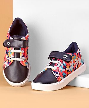 Cute Walk by Babyhug Slip On Velcro Closure Casual Shoes - Navy Blue