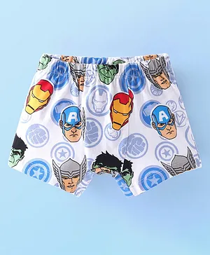 Babyhug Marvel 100% Cotton Knit Briefs with Avengers Graphics -Multicolour