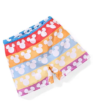 Babyhug Disney  Swimming Trunk with Mickey Mouse Print - Multicolour