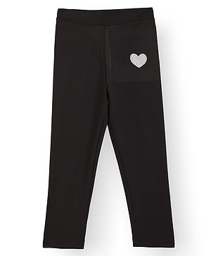 Anthrilo Heart Embellished Leggings - Black