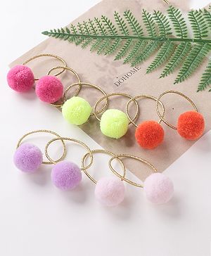 Babyhug Free Size Rubber Bands Set Pack of 10 -Multicolor