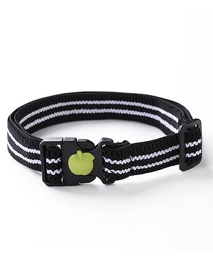 Babyhug Apple Patch Belt Stripe - Black