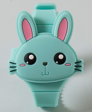 Babyhug Free Size Bunny Shape Digital Watch - Green
