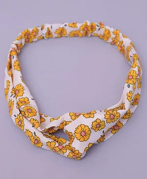 TMW Kids Floral Printed Headband - White