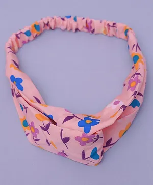 TMW Kids Floral Printed Headband -  Peach