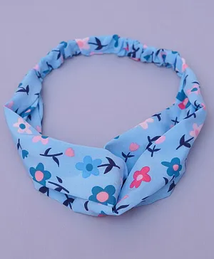 TMW Kids Floral Printed Headband -  Blue