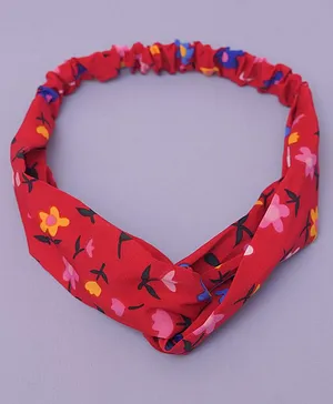 TMW Kids Floral Printed Headband -  Red