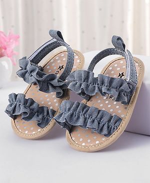 Cute Walk by Babyhug Velcro Closure Booties - Blue