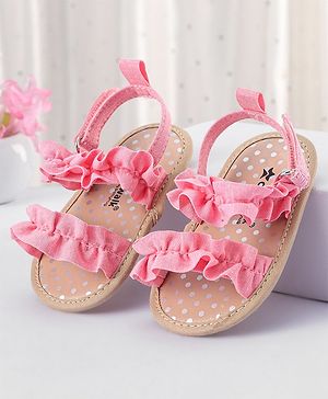 Cute Walk by Babyhug Velcro Closure Booties - Pink
