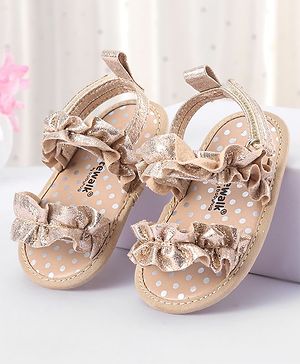 Cute Walk by Babyhug Velcro Closure Booties - Brown