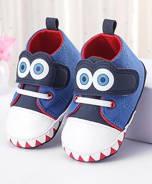 Cute Walk by Babyhug Velcro Closure Booties - Blue