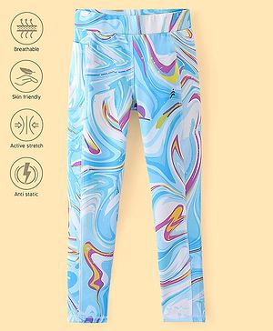 Pine Active Full Length Super Stretch Leggings Marble Print - Multicolour
