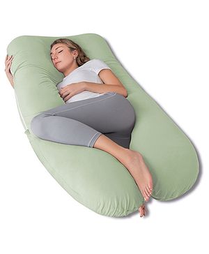 Kwality Dreams Maternity Pillow U Shape Sea Green