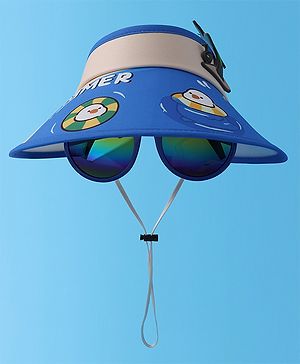 Babyhug Visor Cap with Duck Print  - Blue