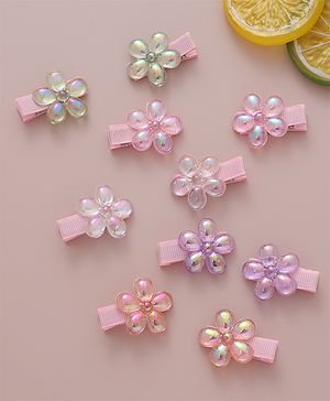 Babyhug Free Size Hair Pins & Clips Pack of 10 - Multicolor