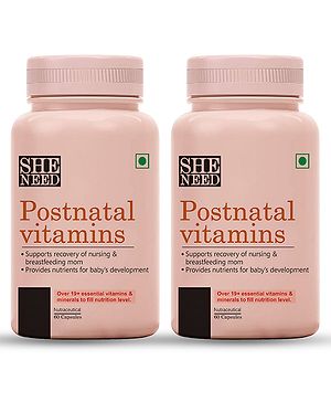 Sheneed Postnatal Supplement for Women DHA,Folic Acid-supports,nursing after delivery (pack of 2)