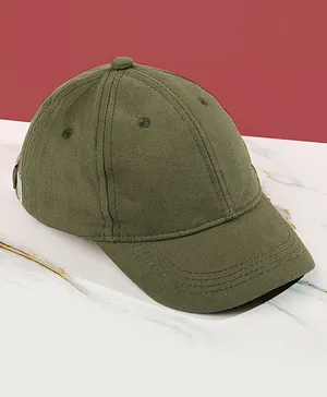 DukieKooky Cotton Solid Cap - Green