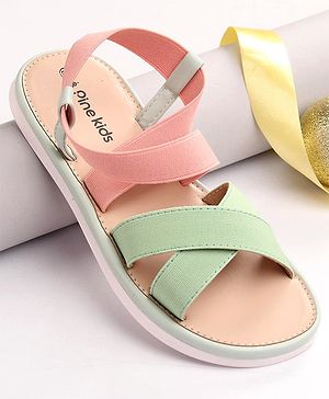 Pine Kids Back Strap Closure Sandals - Mint Green