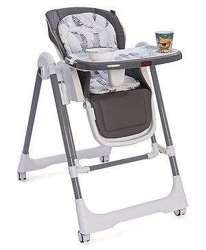 Babyhug Swing High Chair - Grey