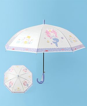 Babyhug Umbrella Mermaid Print - Purple