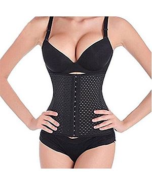 Aaram Perforated Body Shaper - Black