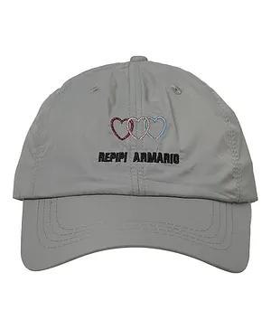 Kid-O-World Hearts  Embroidered Cap - Grey