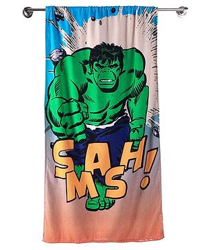 Pine Kids Marvel Cotton Hulk Digital Printed Towel L 147.32  X B 71.12 cm - Green