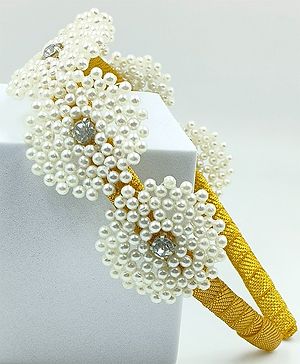 CHOKO Pearl Detailed Hair Band...