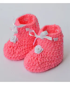 Love Crochet Art Smart Booties - Pink
