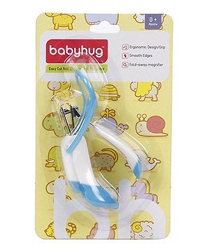Babyhug Nail Clipper With Magnifier - Blue White