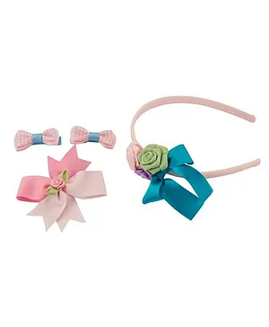 Babies Bloom Hair Accessory Set Of 4 - Pink