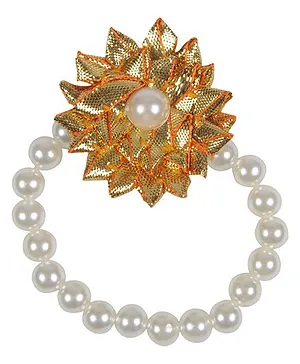 Funkrafts Pearl Bracelet Kids Jewellery - Golden