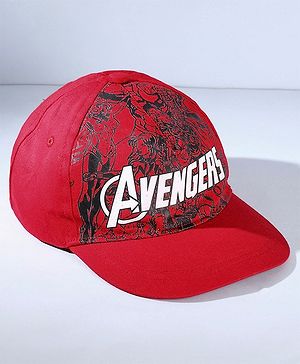 Pine Kids Marvel Summer Cap With Avengers Graphics - Red