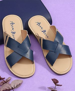 Aria+Nica Criss Cross Detailed Slides - Beige