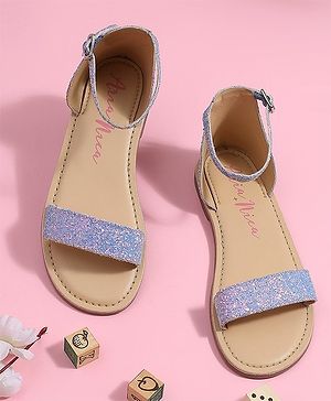 Aria+Nica Spark Glitter Detailed Sandals - Lavender