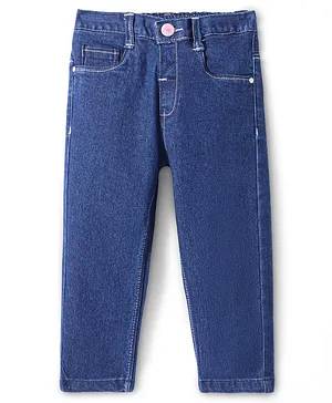 Babyhug
                              Full Length Denim Washed Jeans with
                              Stretch - Dark Blue