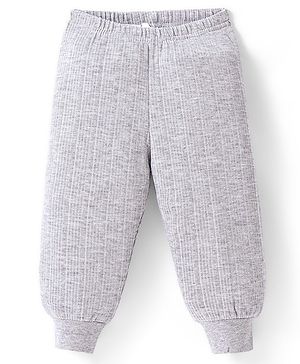 Babyhug Full Length Thermal Legging Solid Colour - Light Grey