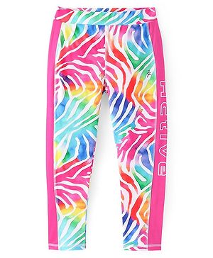Pine Active Knit Full Length Printed Super Stretch Leggings - Multicolor