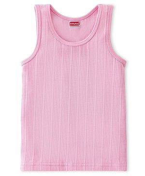 Babyhug Sleeveless Pull Over Thermal Vest -Pink