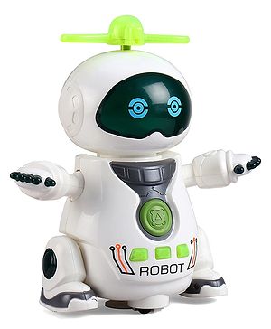 Babyhug Musical Dancing Robot Learning Toy for Kids with Lights and Music|Bump and Go Action| 360° Spinning Wheels and Fan|BIS Certified Babyhug Musical Dancing Robot Learning Toy for Kids with Lights and Music|Bump and Go Action| 360° Spinning Wheels and Fan|BIS Certified