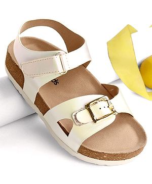 Pine Kids Sandals with Velcro Closure - Beige