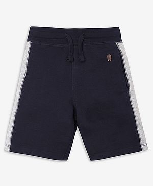Ed-a-Mamma Cotton Solid Shorts - Blue