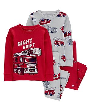 Carters 4-Piece Firetruck 100%...